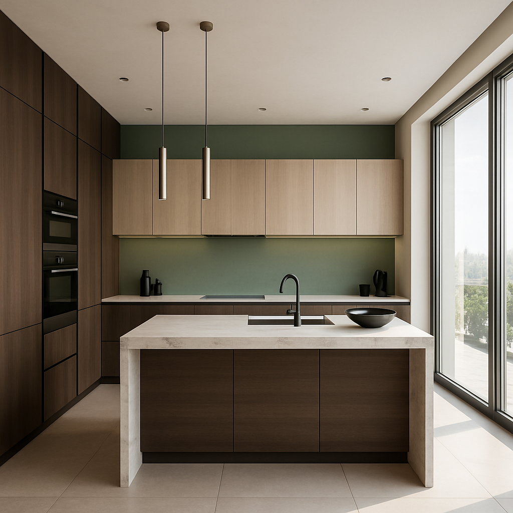 Designer kitchen, Obolon penthouse