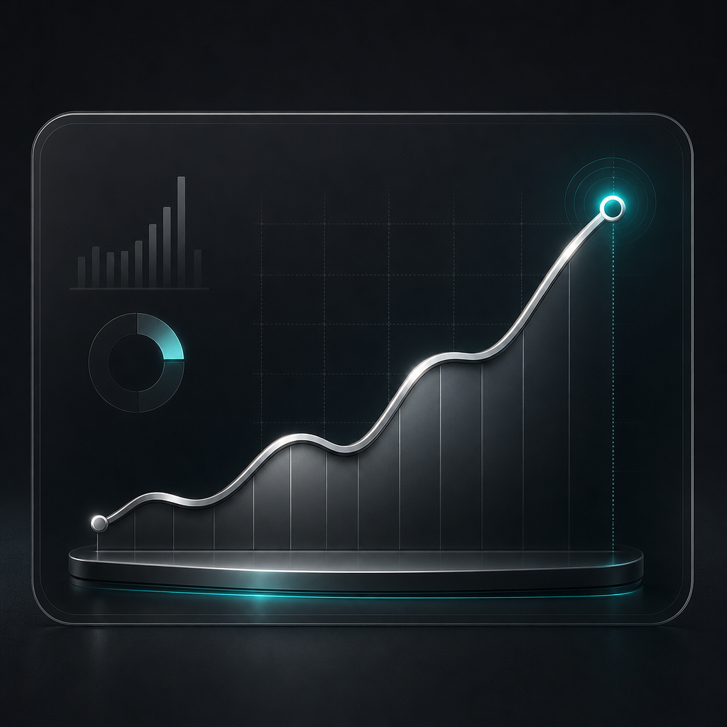 Futuristic finance graph thumbnail