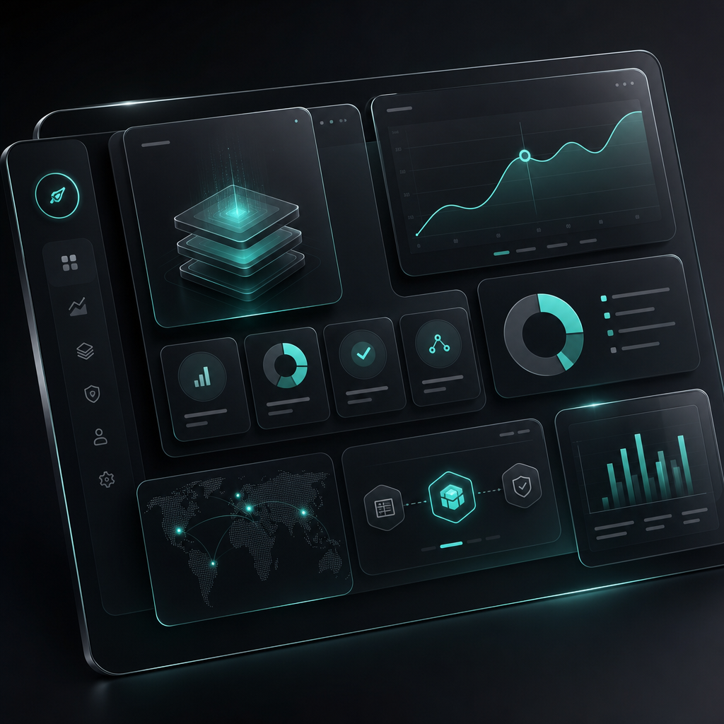 Dark glass dashboard thumbnail