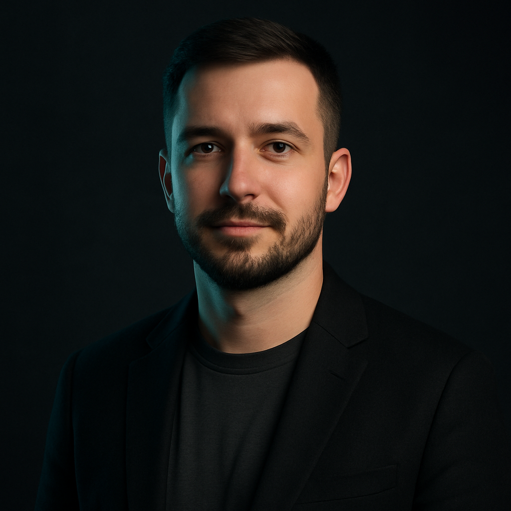 Portrait of Maksym Hrytsenko, Staff Engineer at Gridline