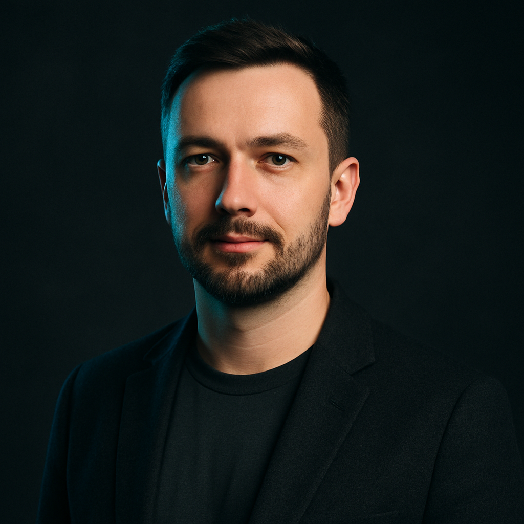 Portrait of Yevhen Lisovyi, Principal Engineer at ShiftMode