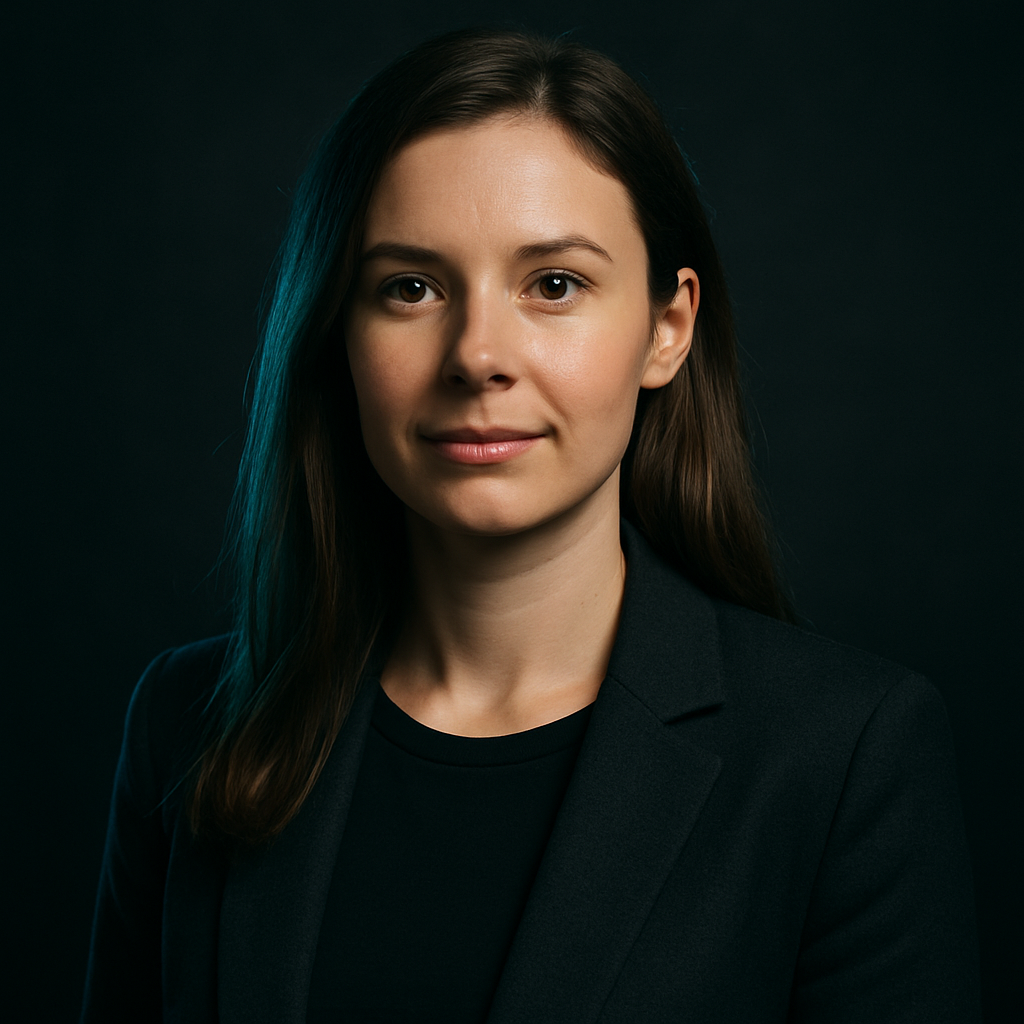 Portrait of Alina Kovalenko, Senior Frontend Engineer at PixelForge