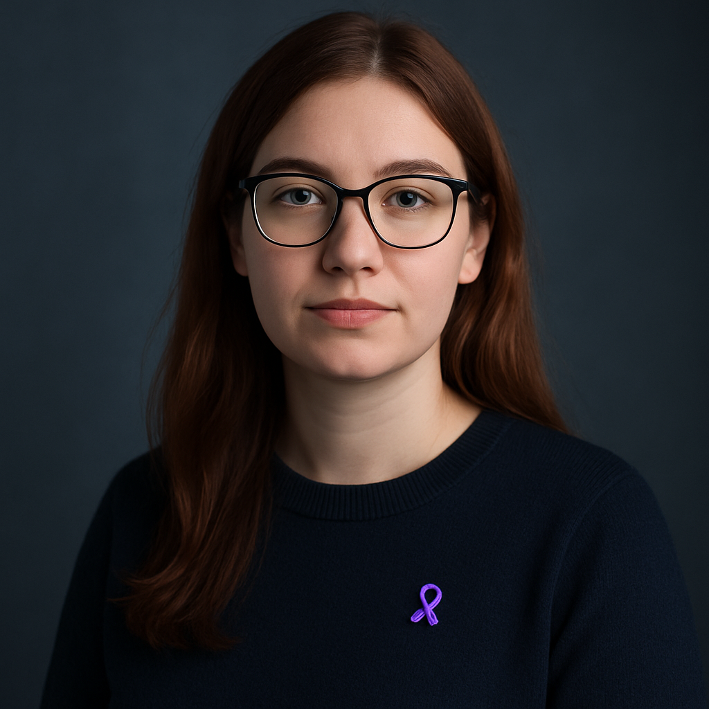 Portrait of Marta Hlushko, accessibility advocate