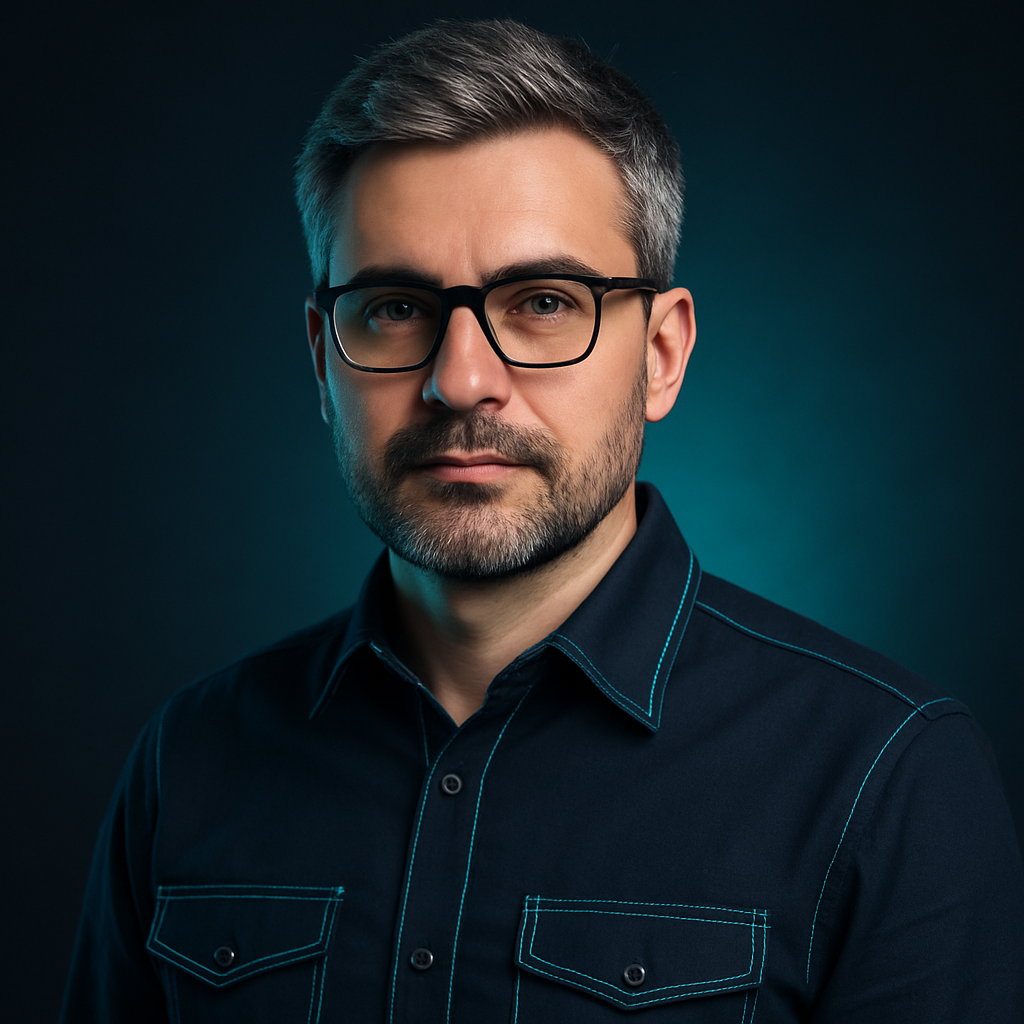 Portrait of Taras Melnyk, frontend architect