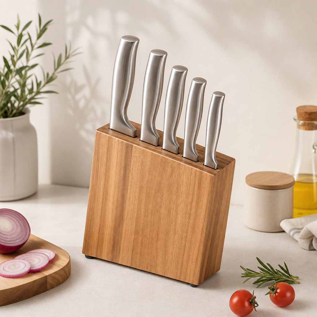 Kitchen knives and knife blocks