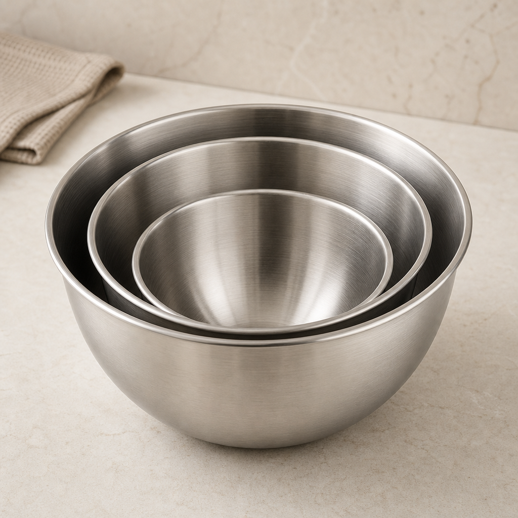 Stainless steel mixing bowls
