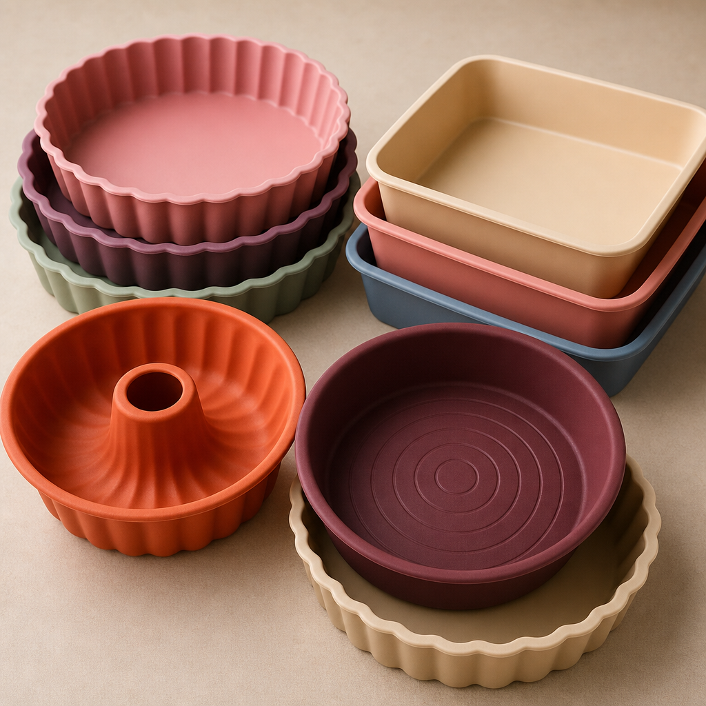 Silicone baking molds