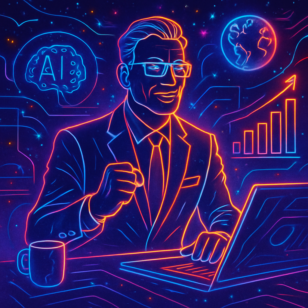AI-Powered CEO illustration