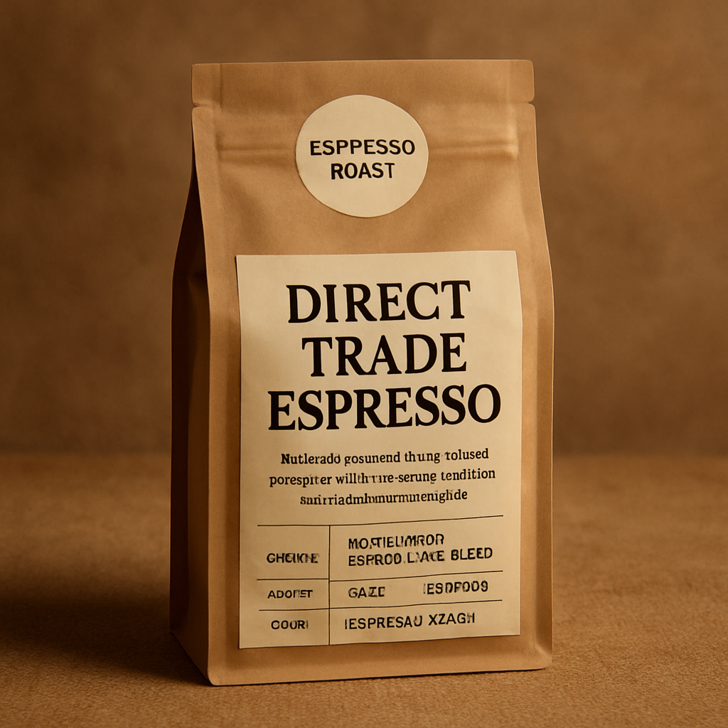 Direct Trade Espresso coffee bag