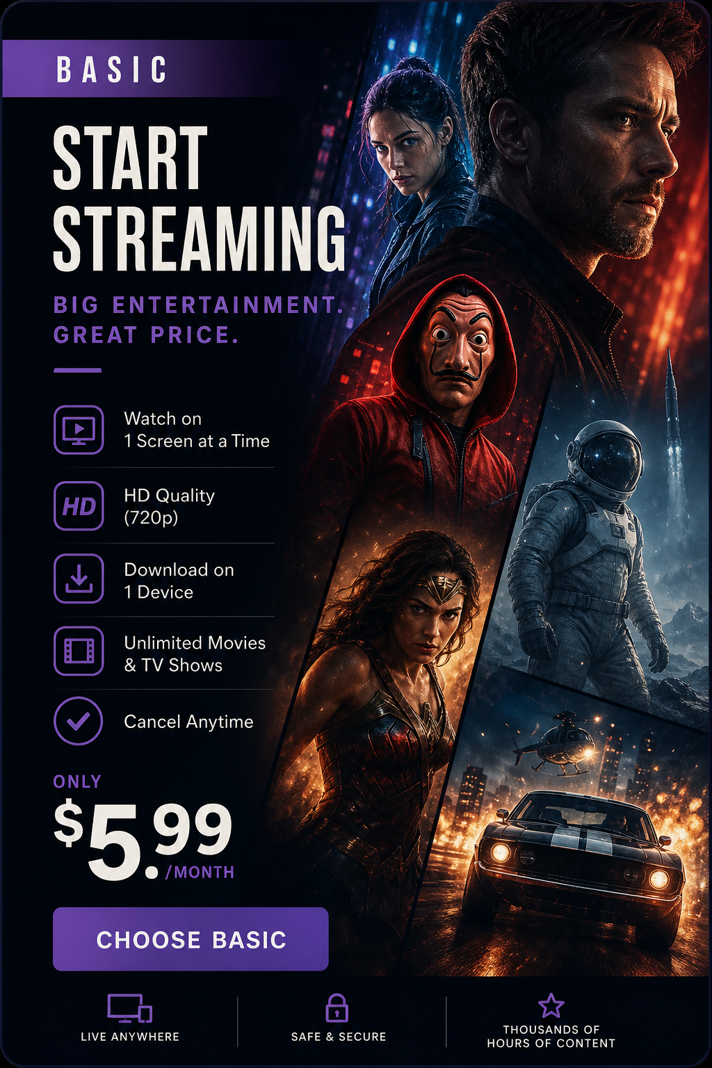 Poster art for the Basic plan