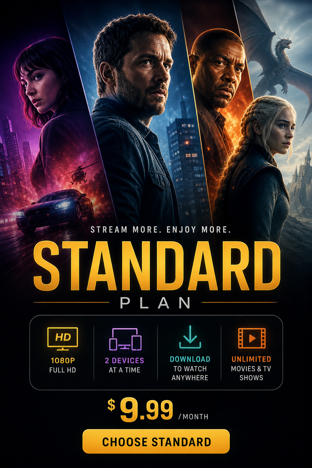 Poster art for the Standard plan