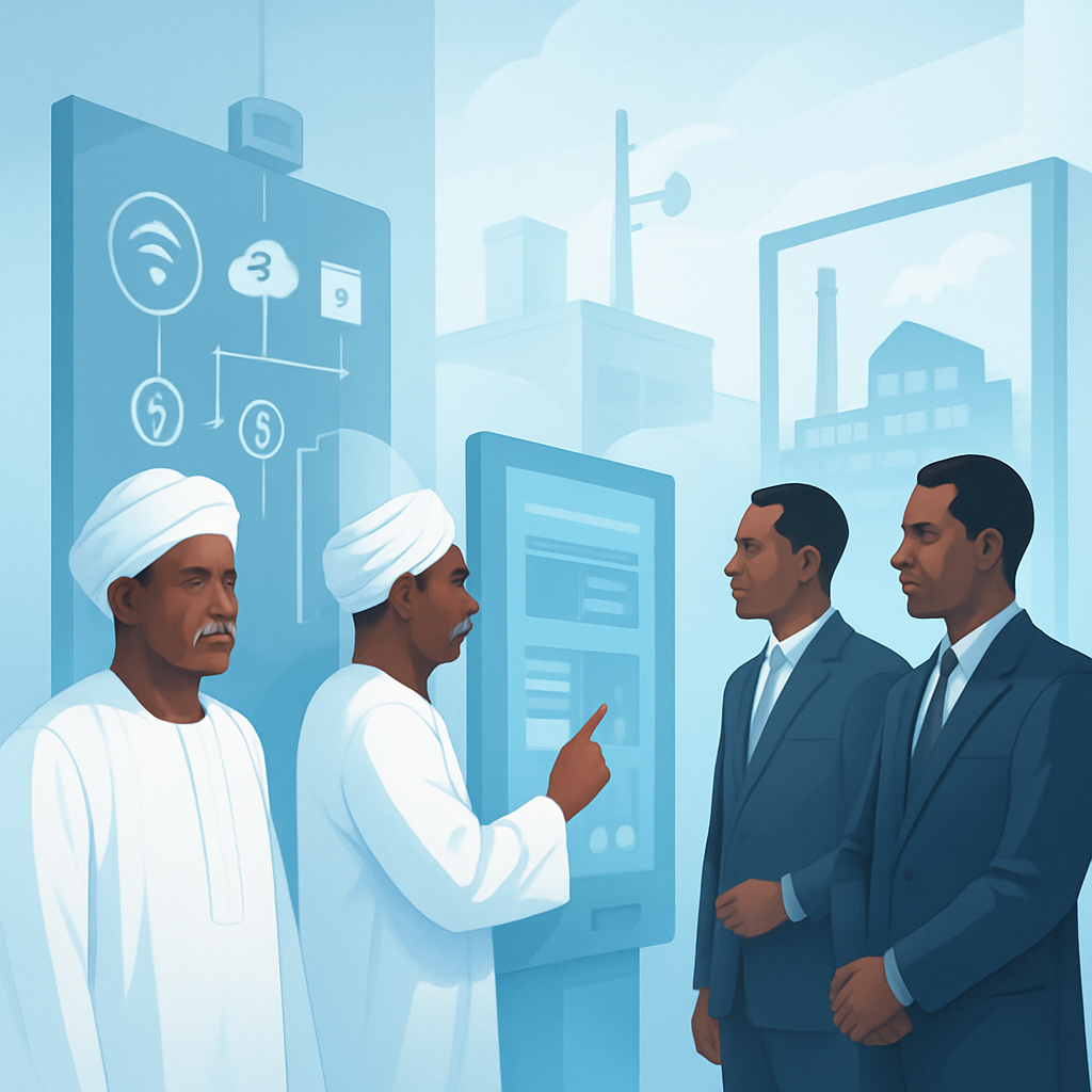 منصة مراقبة صناعية تعرض حساسات وإنترنت الأشياء ولوحات بيانات تشغيلية في بيئة مصنع حديث