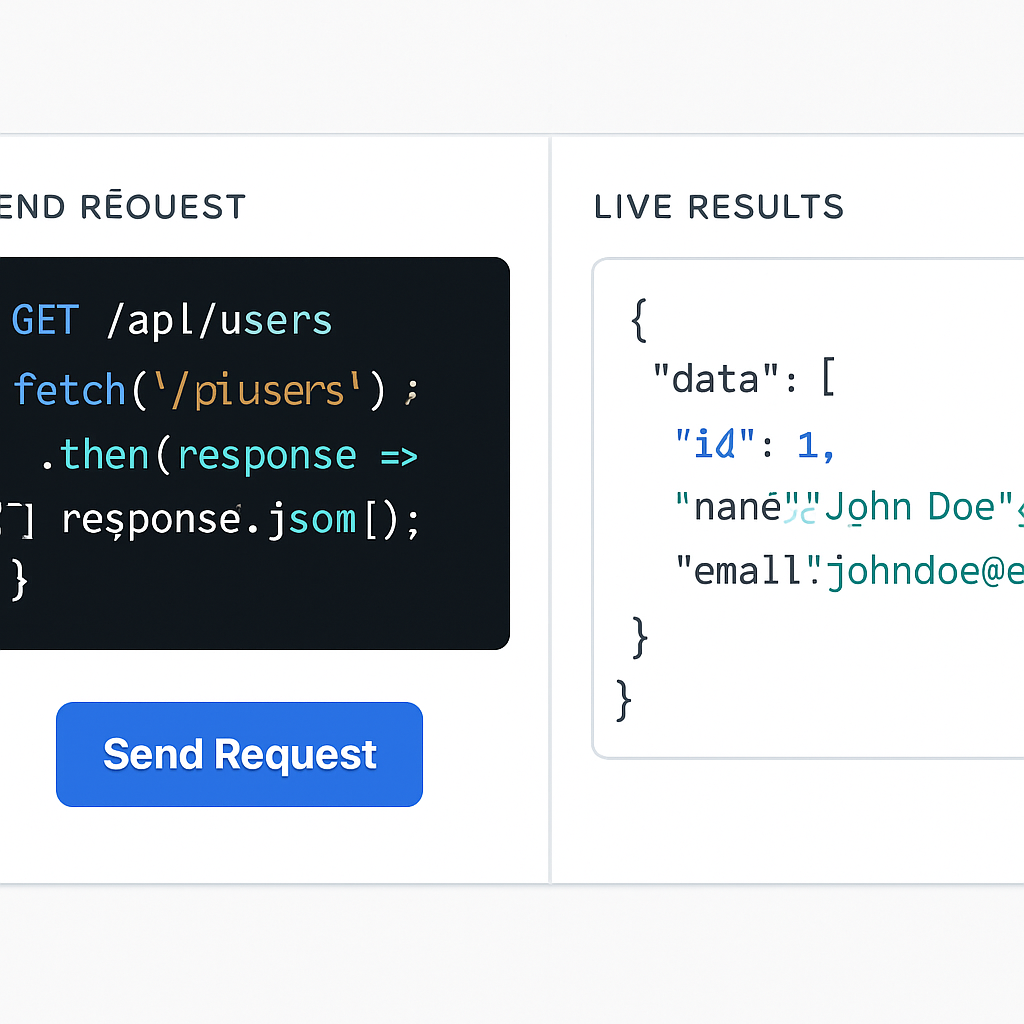 Sample tutorial: Interactive REST API playground with code editor and live results