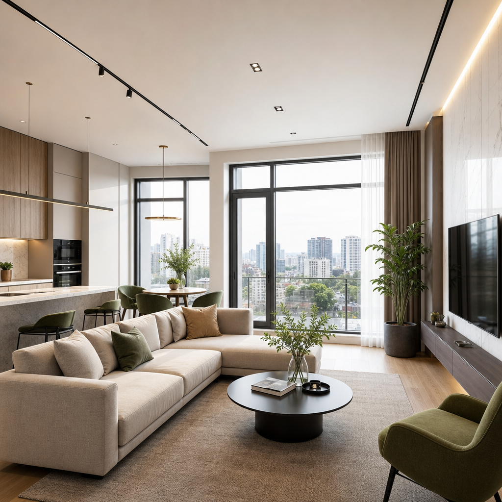 Modern apartment near central business district