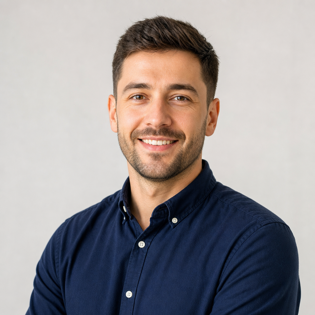 Portrait of Andriy Kovalenko, a first-time apartment buyer
