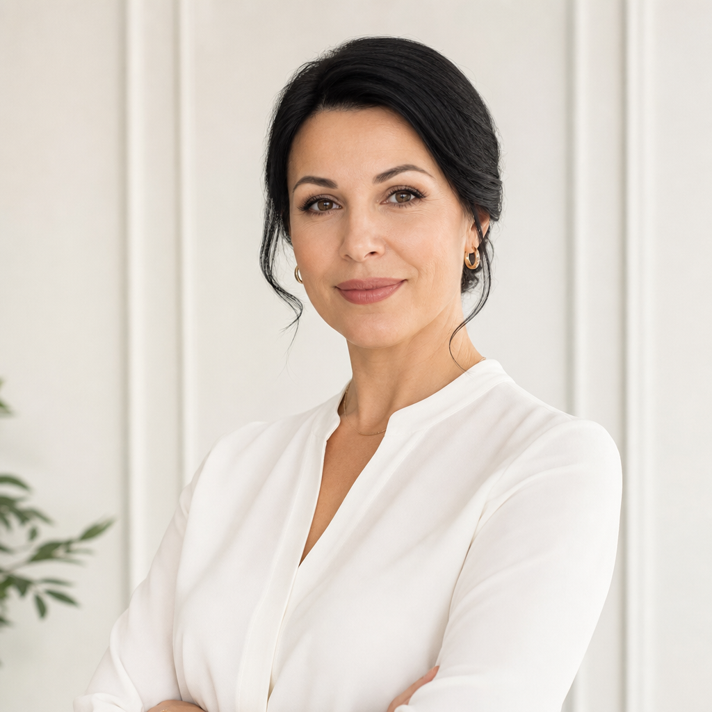 Portrait of Iryna Sydorenko, a real estate investor