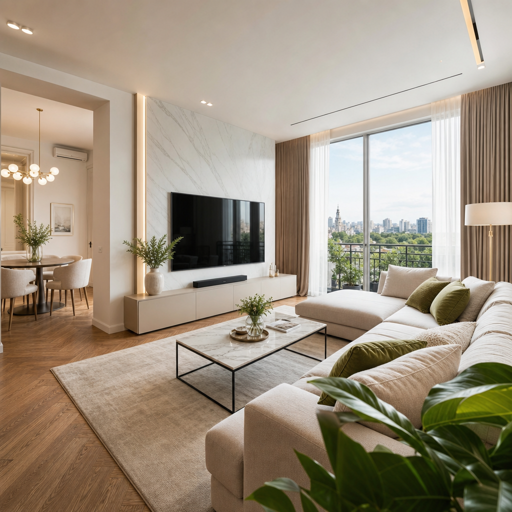 Elegant city apartment with premium finishes