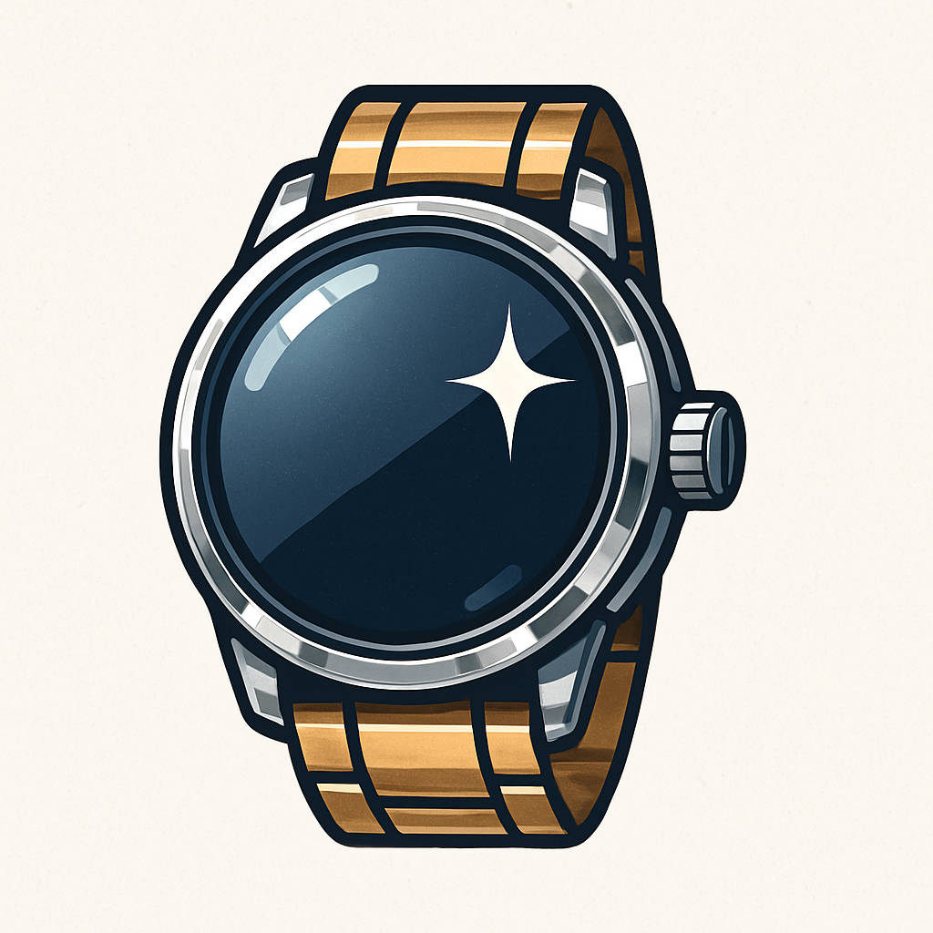Smartwatch de lujo con pantalla brillante