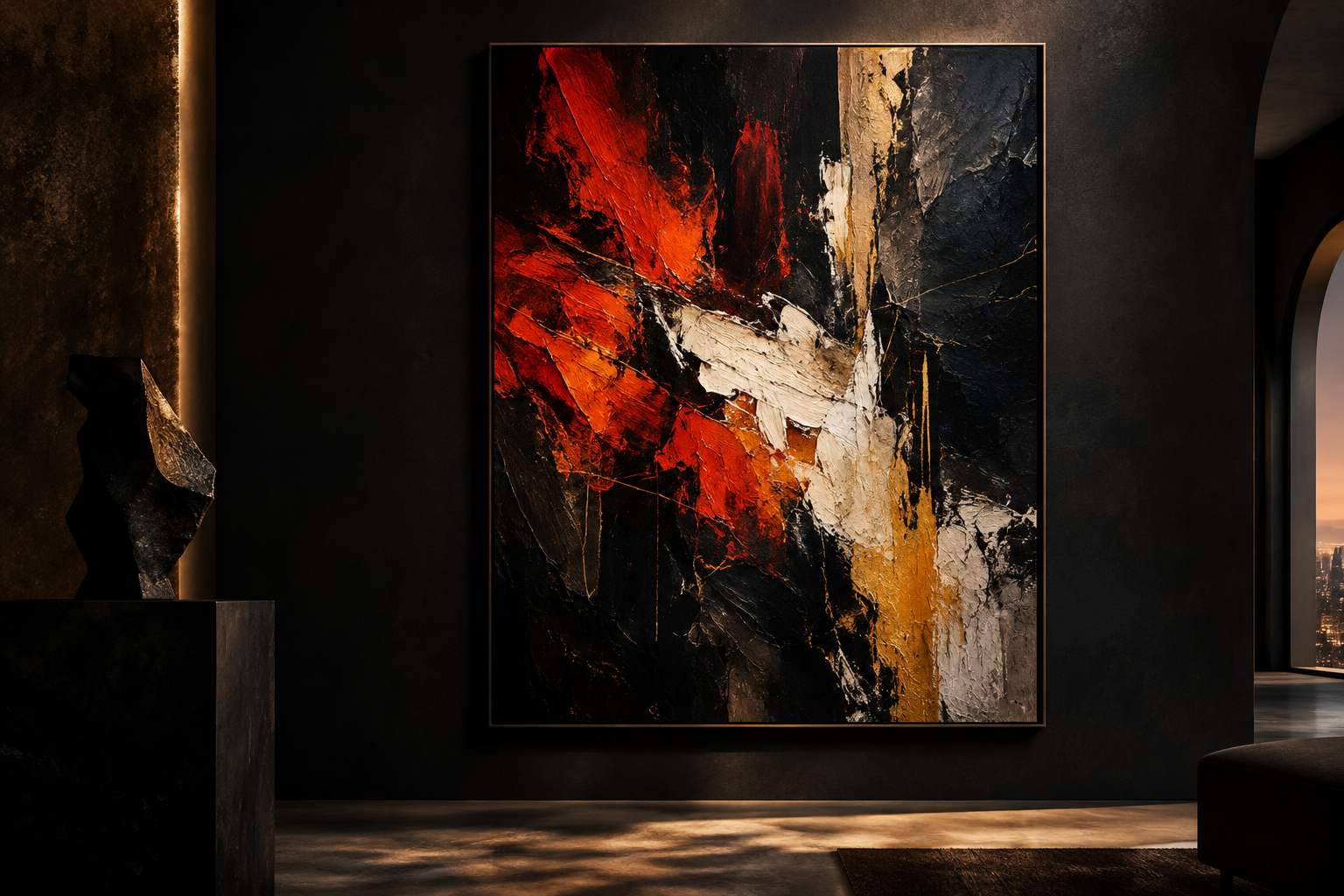 Soyut İfade koleksiyonu için soyut sanat dokulu görsel
