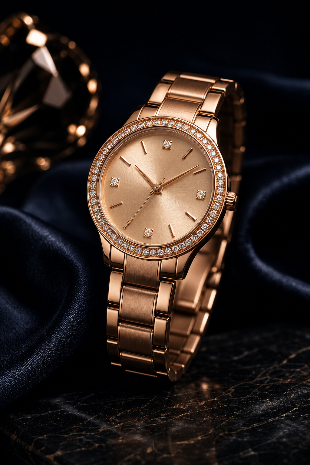 Evening Prestige collection watch with diamond accents