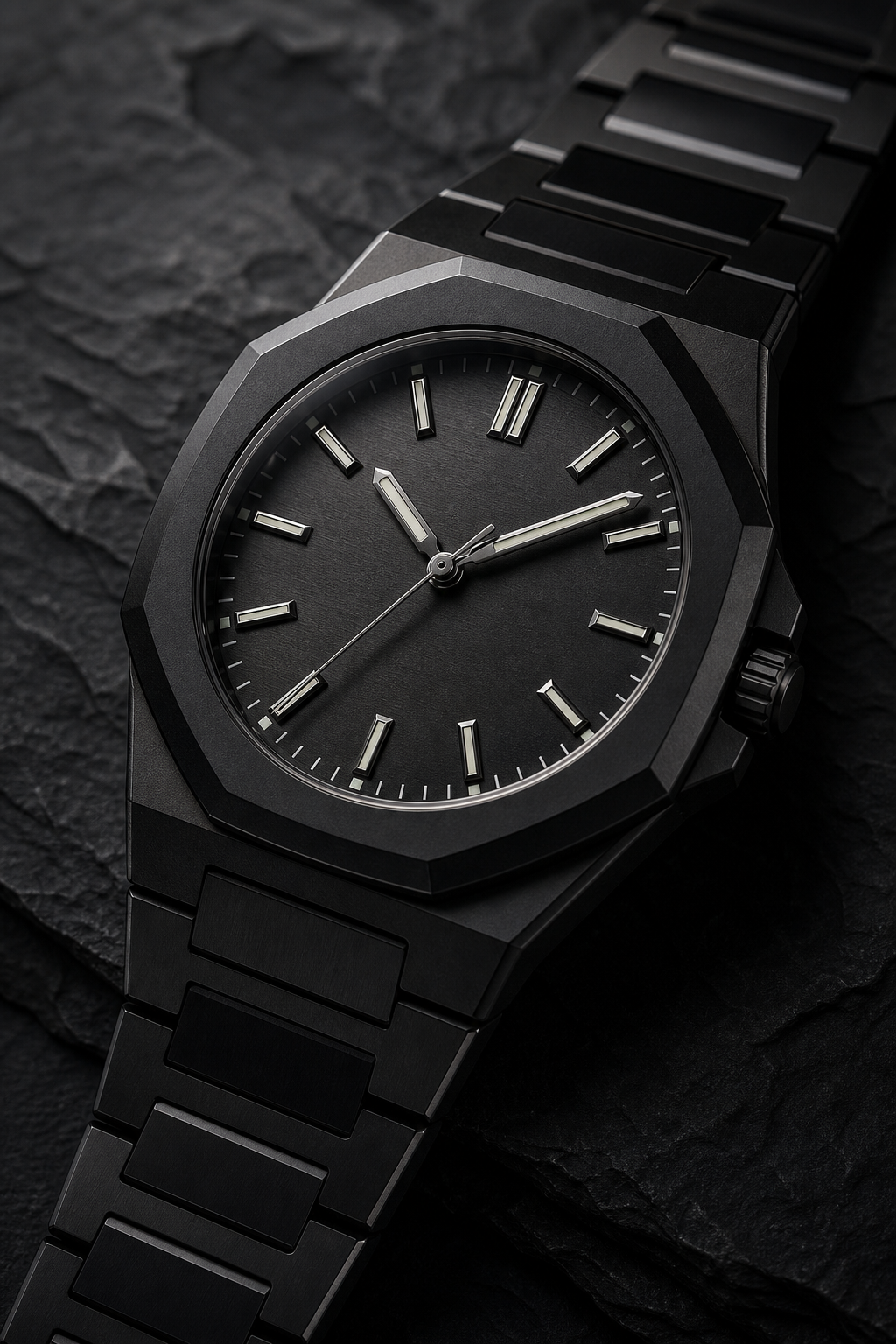 Modern Icon collection watch with angular case
