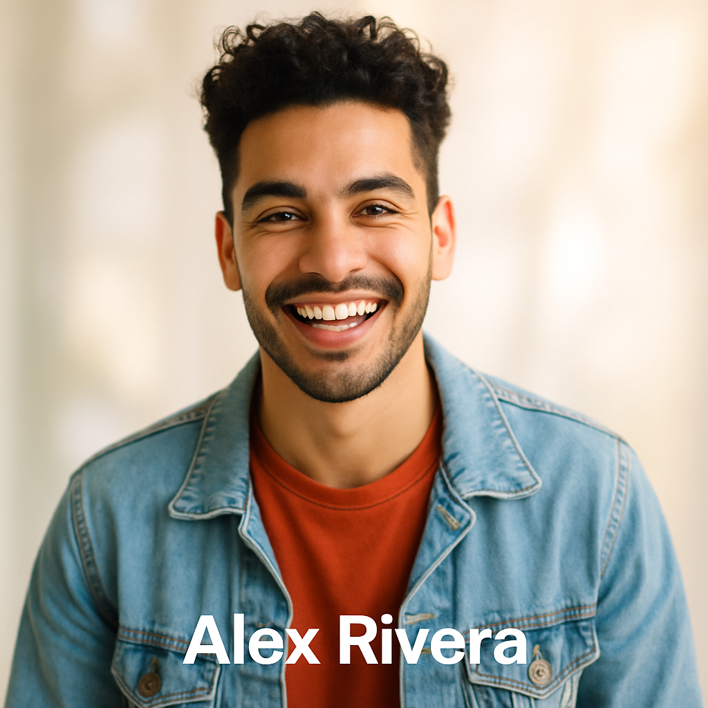 Portrait of Alex Rivera, hot sauce enthusiast