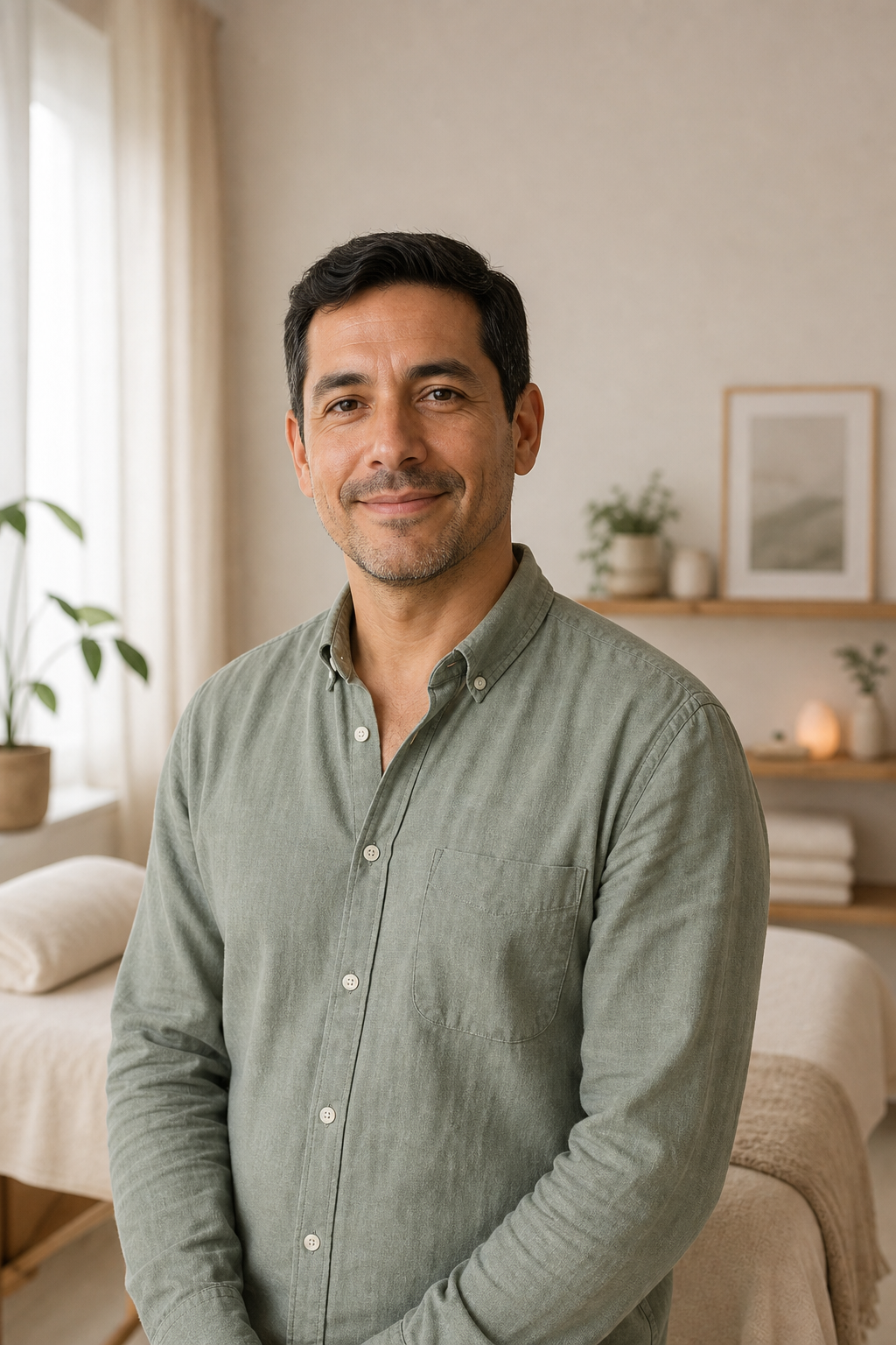 Portrait of Daniel Reyes, studio care specialist