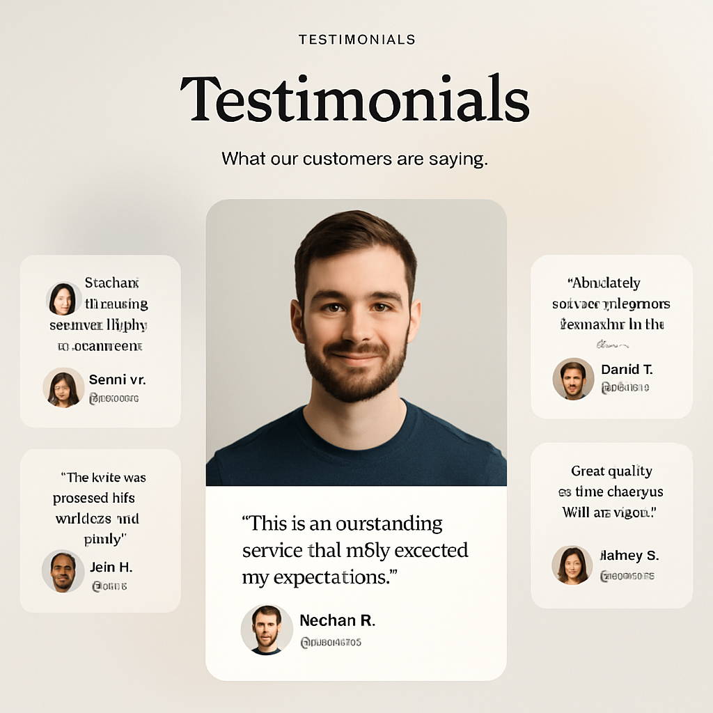 Portrait of Alex Johnson, satisfied customer