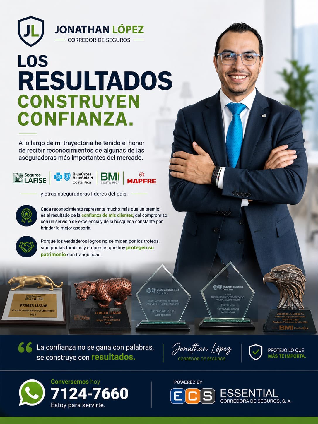 Retrato profesional de Jonathan López, corredor de seguros