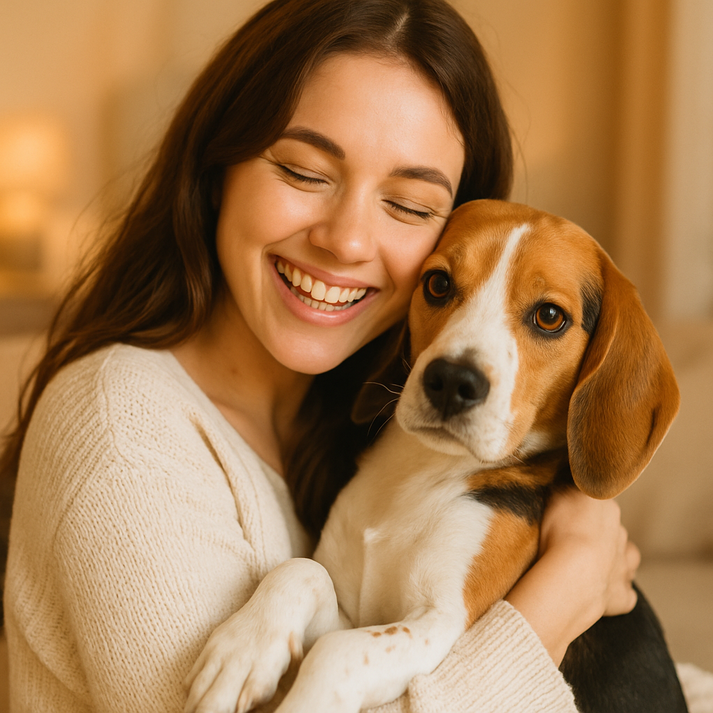 Девушка и её собака