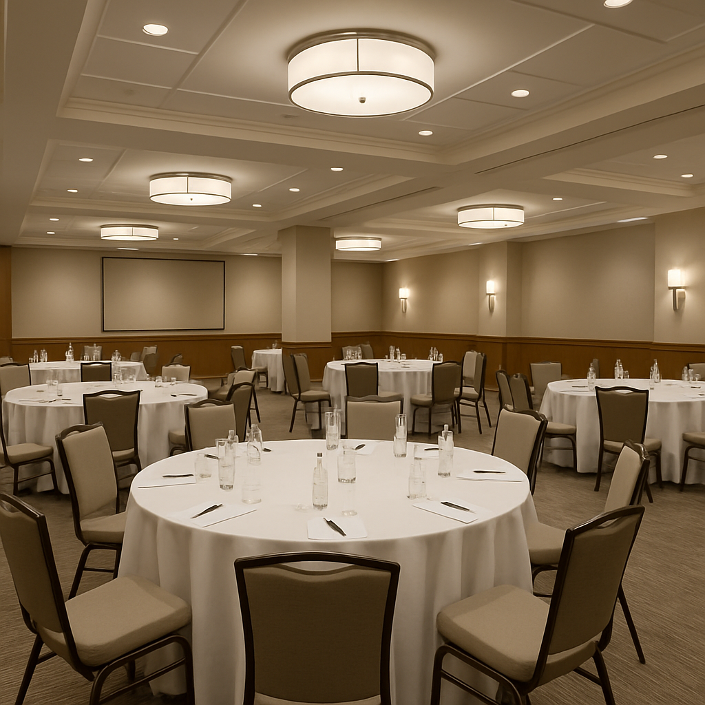 Espaço para eventos e reuniões do Oeste Hotel