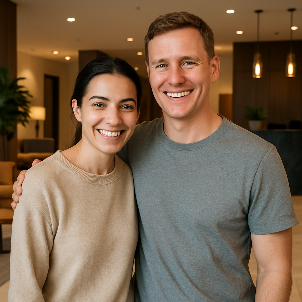 Foto de Paula e João Lima