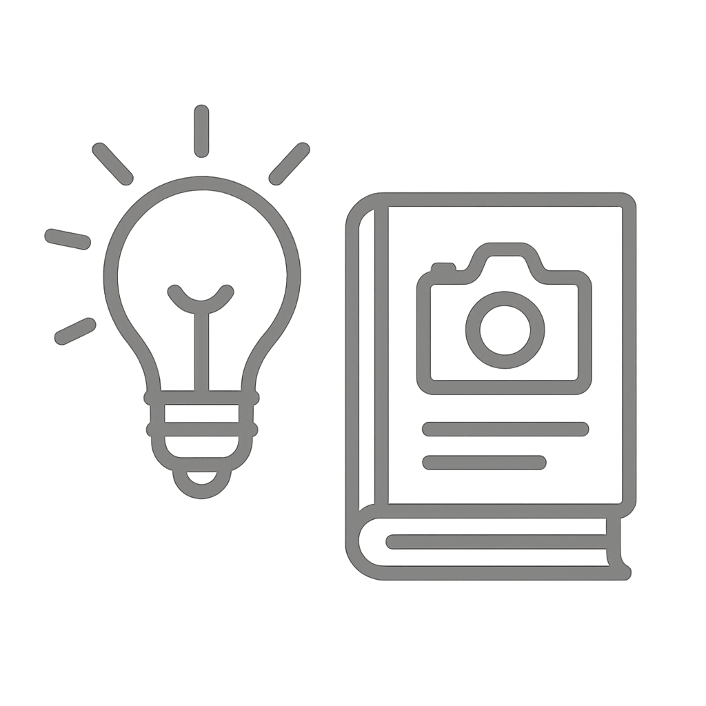 Photography tips and guides icon