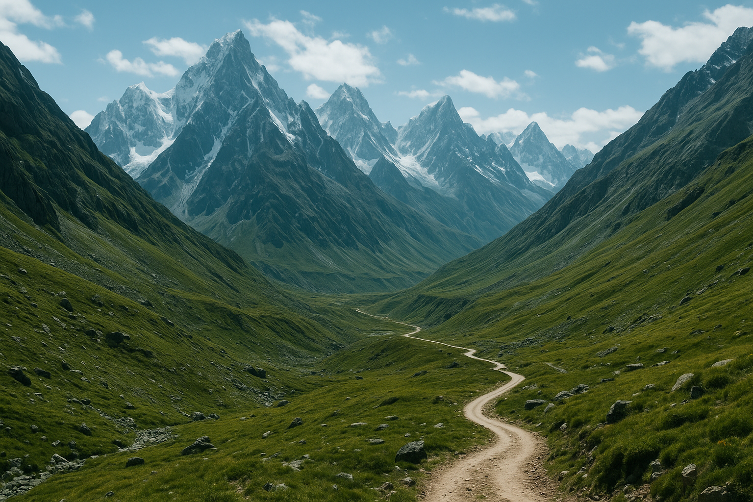 Scenic mountain landscape of Karakoram Gateway Trek