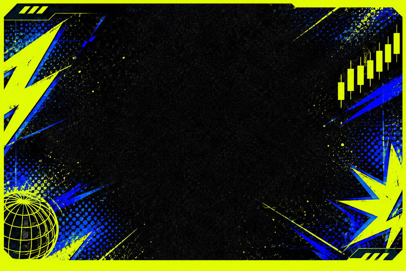 Wide placeholder banner slot with noisy webpunk texture and centered reserve label