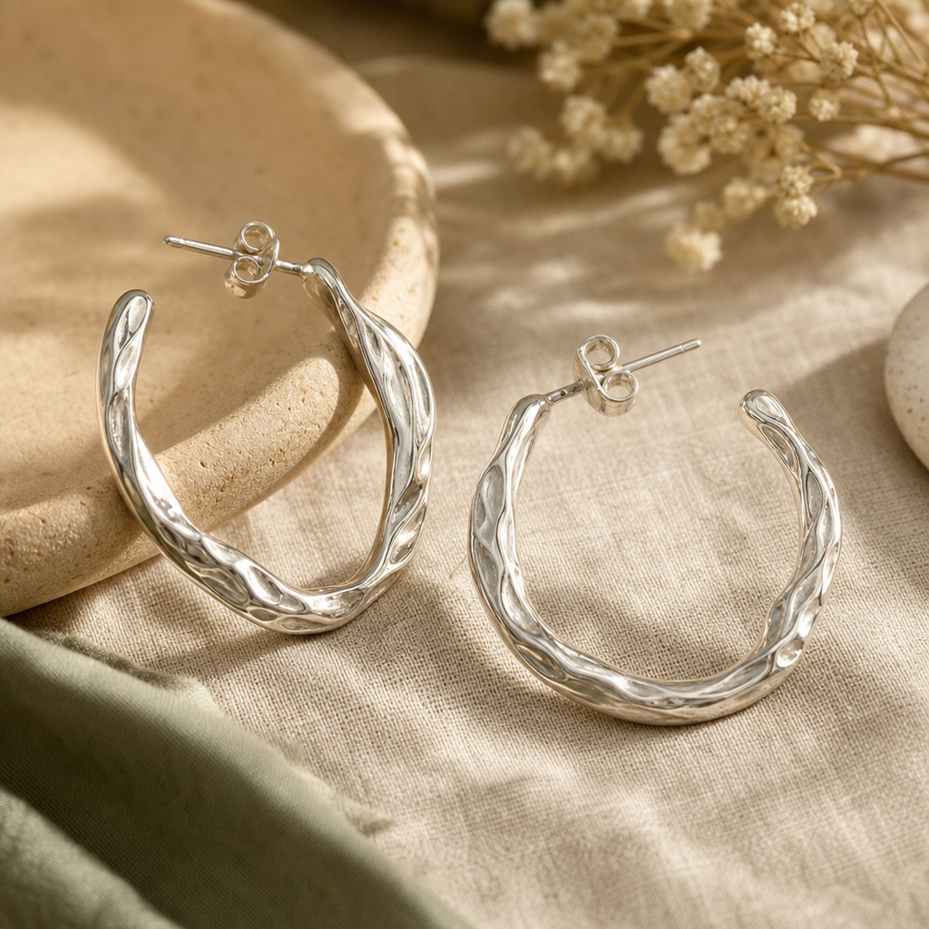 River Hoop Earrings