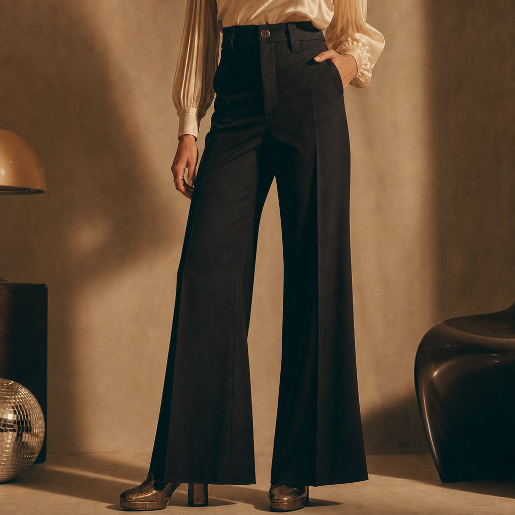 Studio 54 High-Waist Trousers from the 1970s era