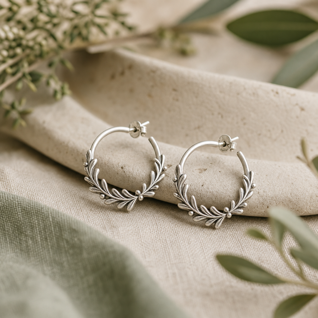 Juniper Hoop Earrings handcrafted jewelry