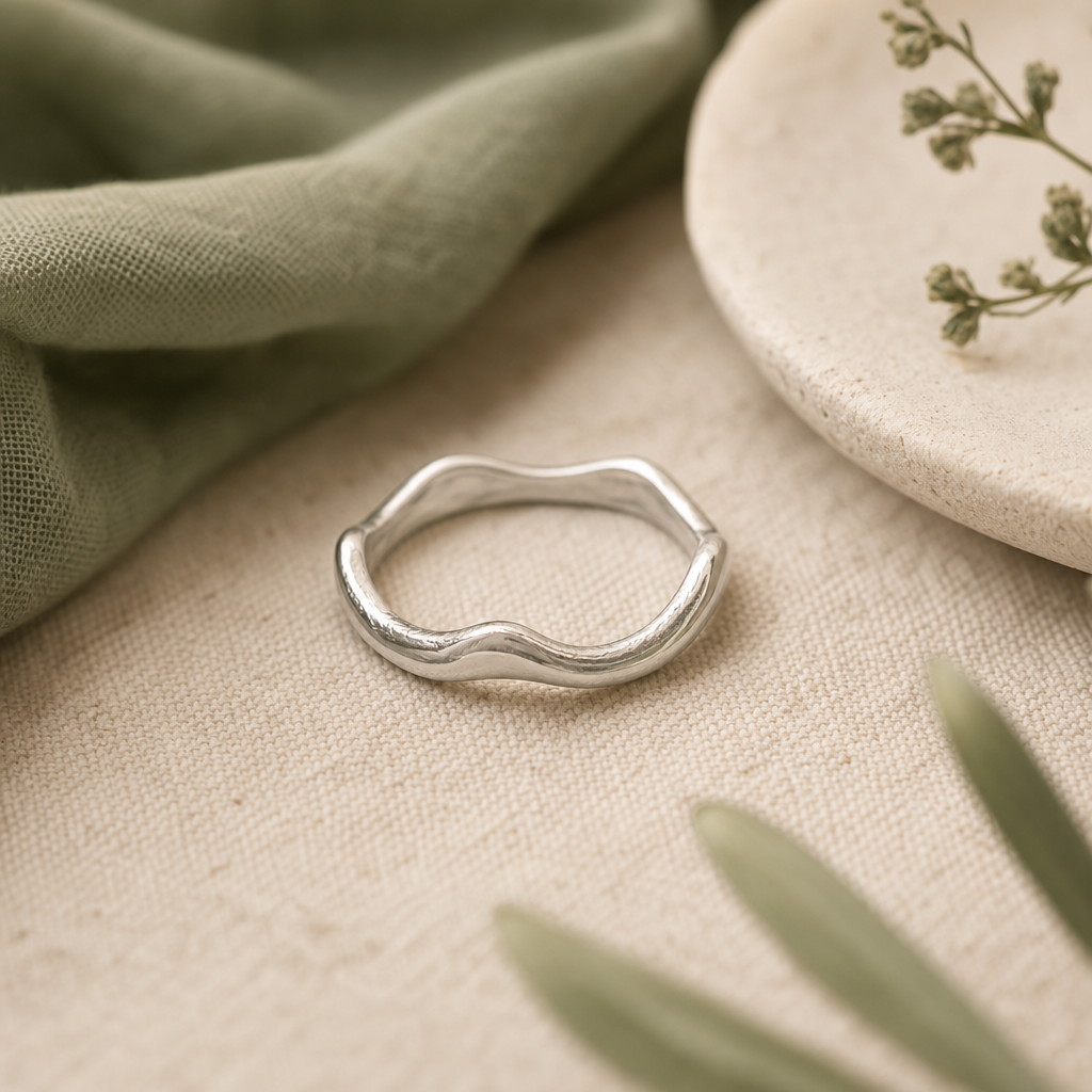 Tidal Stacking Ring handcrafted jewelry