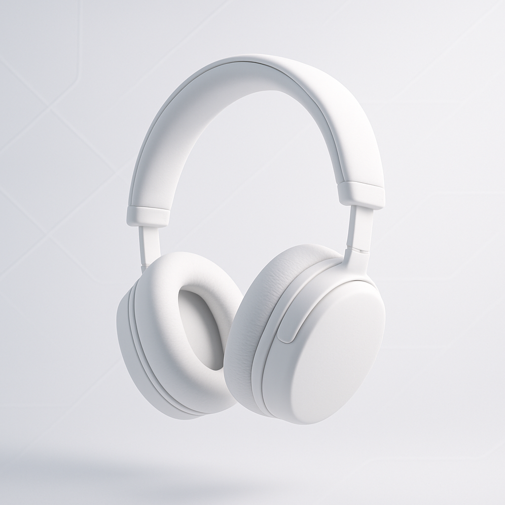 KraftBerry Lite minimal premium headphones in white