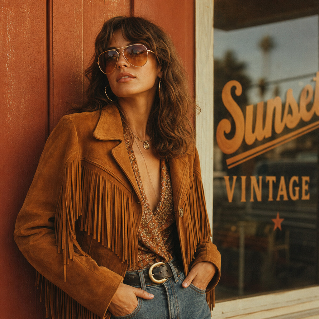 Sunset Suede Fringe Jacket