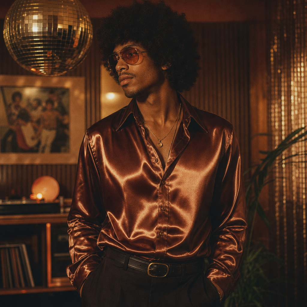Disco Night Satin Shirt