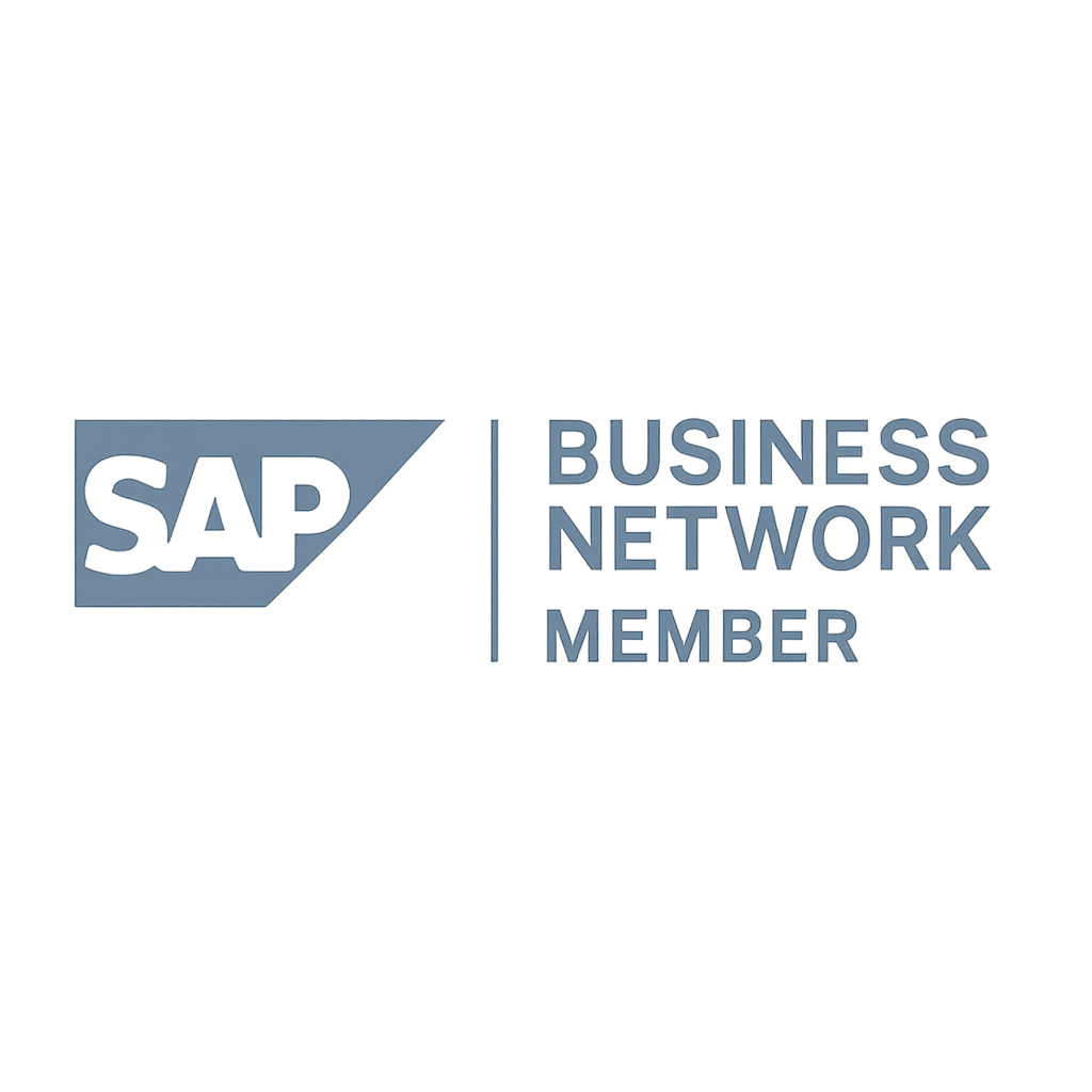 Badge oficial de membresía activa en SAP Business Network