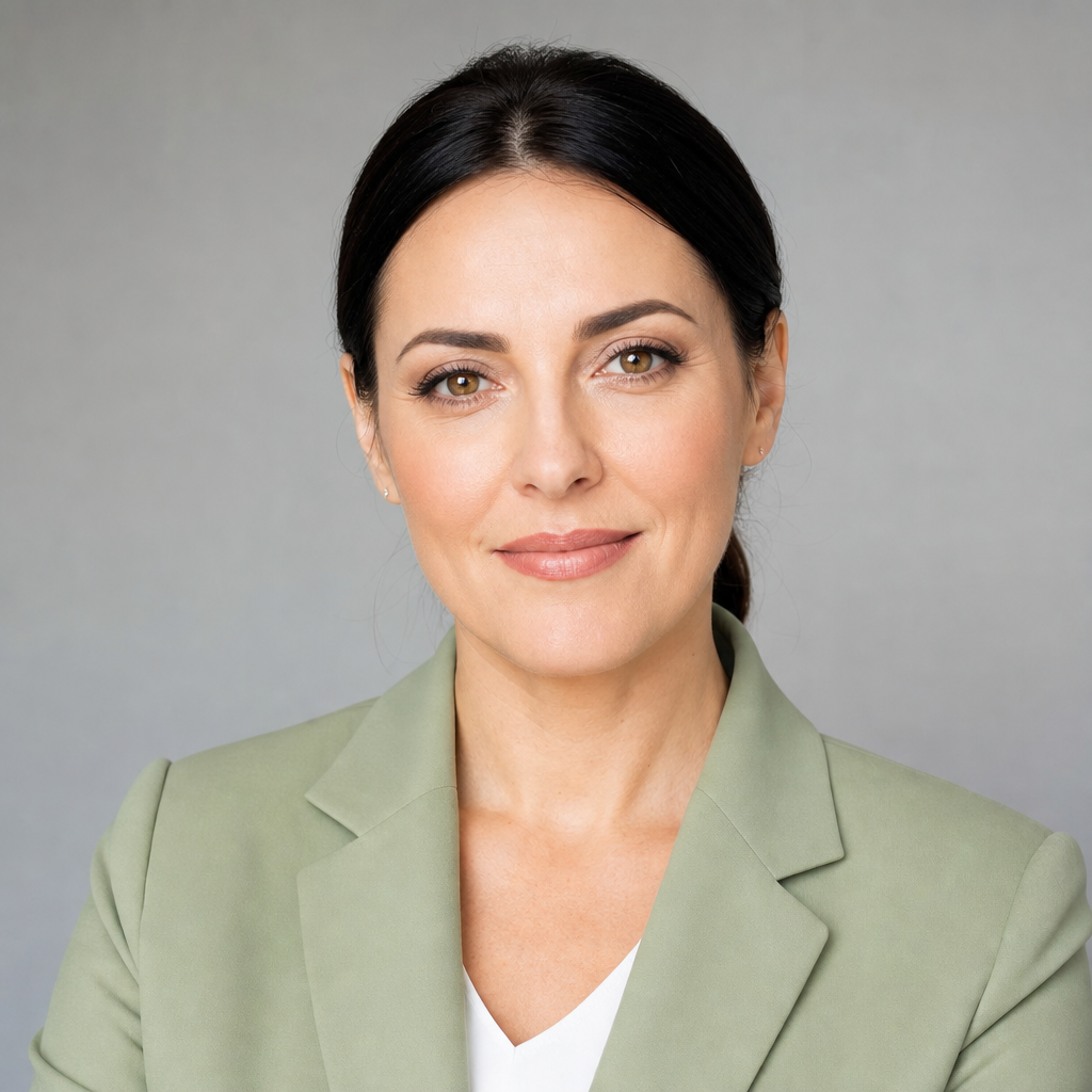 Portrait of Iryna Petrenko, property investor