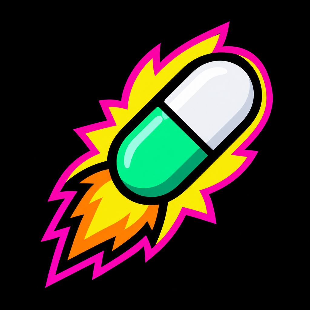Pump.fun flame-style launch icon