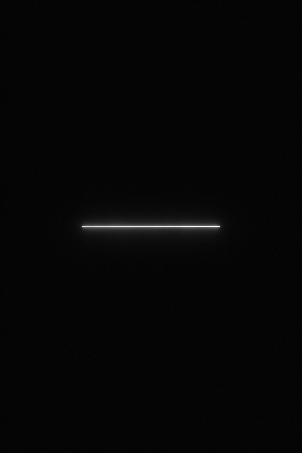 Minimal digital canvas with a single luminous line on deep black