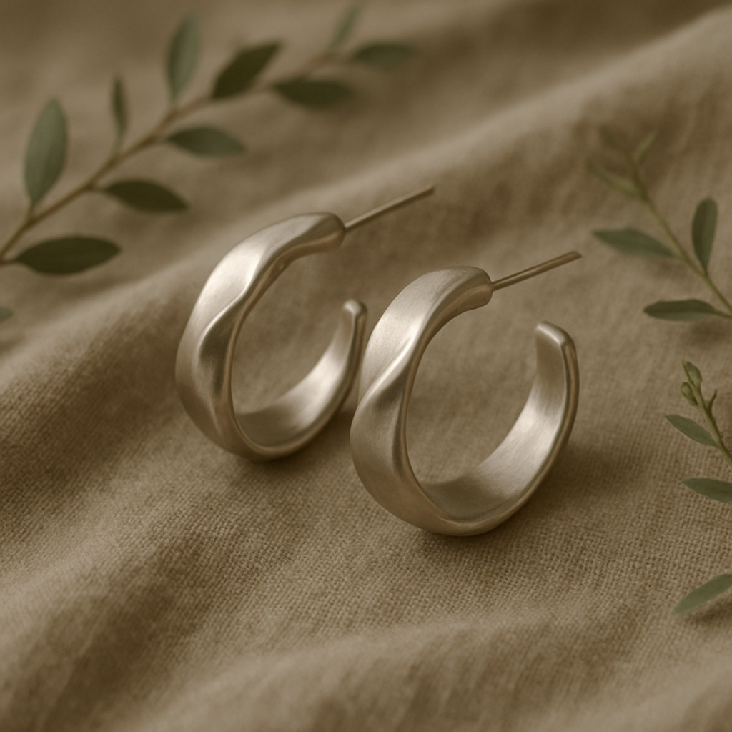 Willow hoop earrings