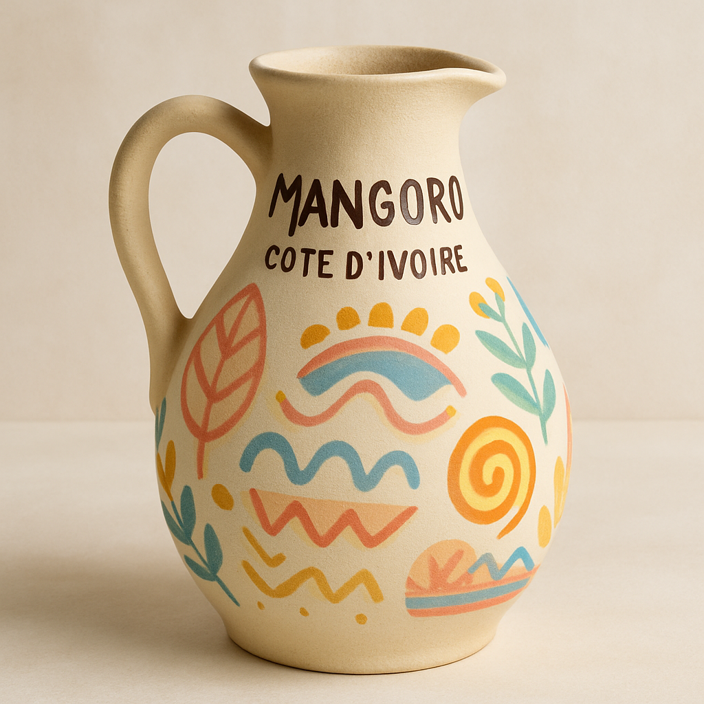 Carafe à motifs mangoro