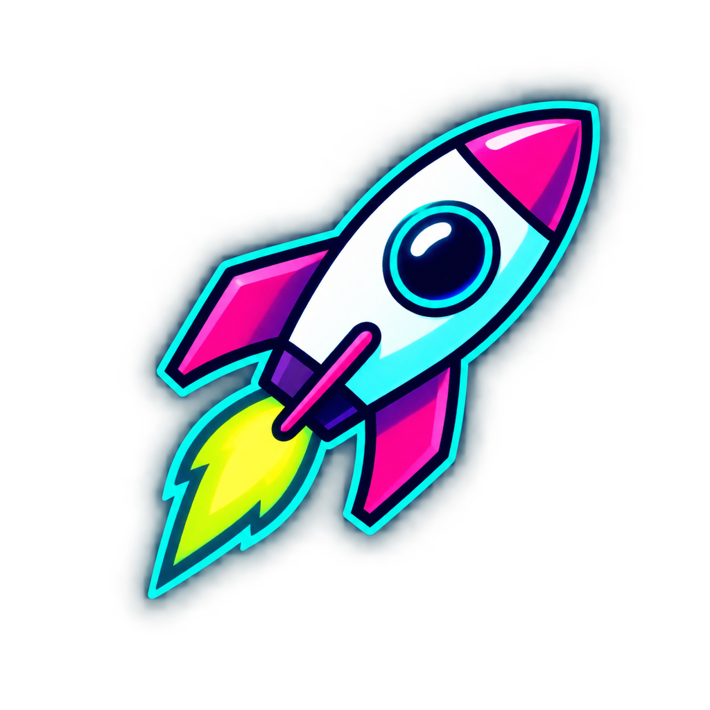 Tiny pump-style rocket icon placeholder