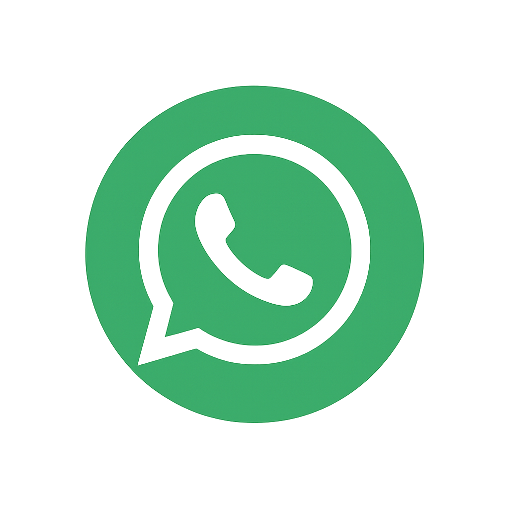 Logo WhatsApp con sfondo verde e simbolo telefono bianco